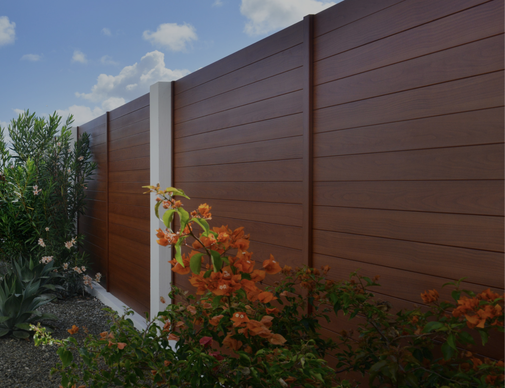 Knotwood Zone Zero compliant aluminum wood-look fence panels